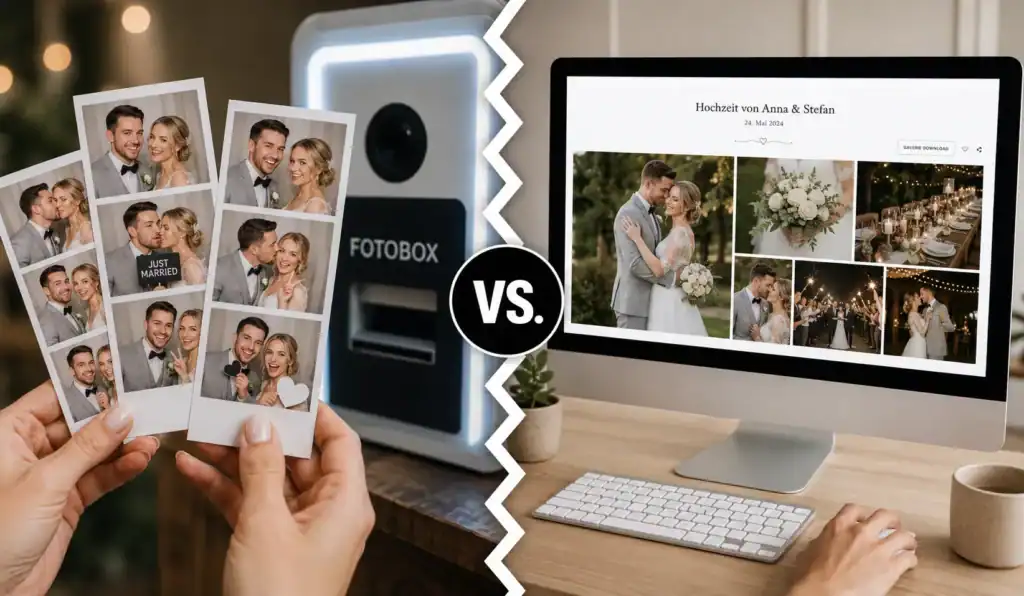 Hochzeit Fotobox Sofortausdruck Onlinegalerie