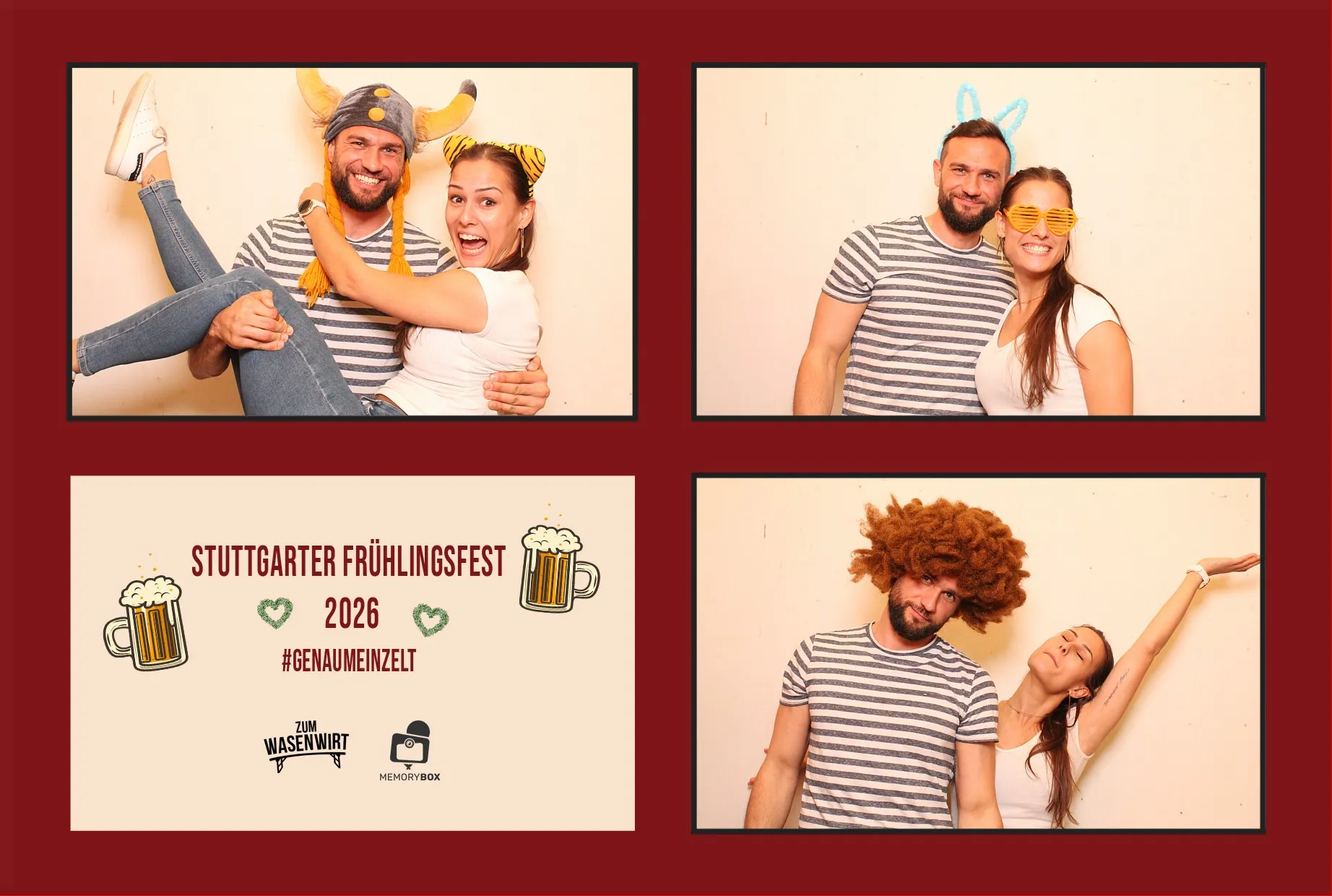 Chrissi und Niko von Memorybox Stuttgart, Fotobox mieten für Hochzeit und Firmenfeier